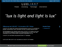 Tablet Screenshot of luxled.ch